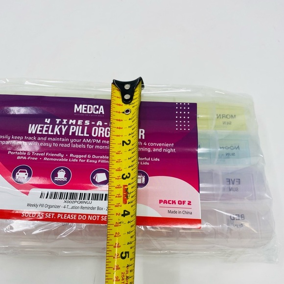NEW - 2 Pack Medca Weekly Pill Organizer - Picture 5 of 5